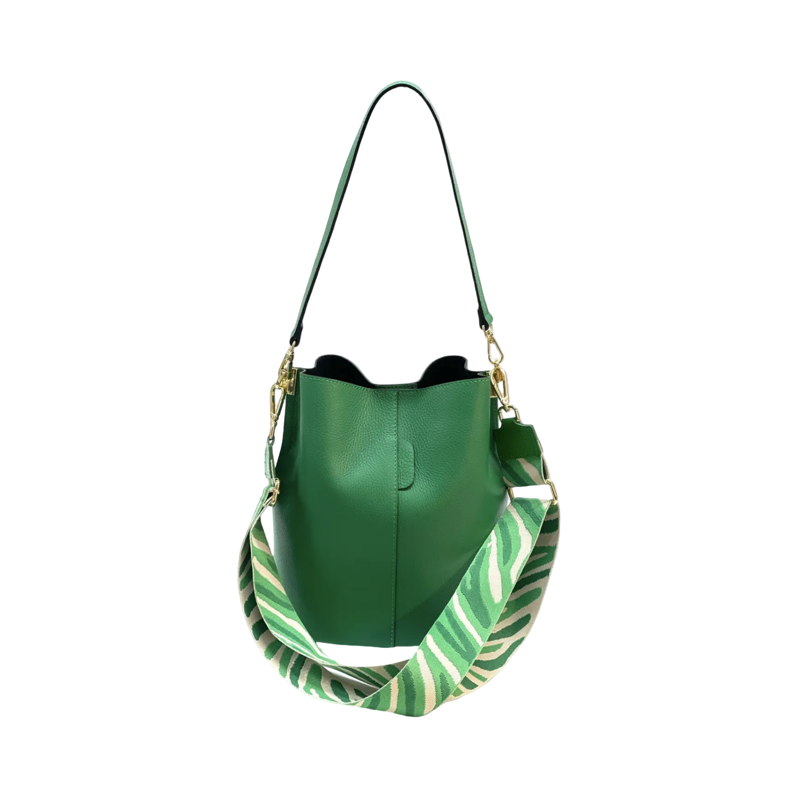 BZNA Bag Shirinia Esmerald Grün Leder Italy Damen Handtasche Schultertasche Tasche