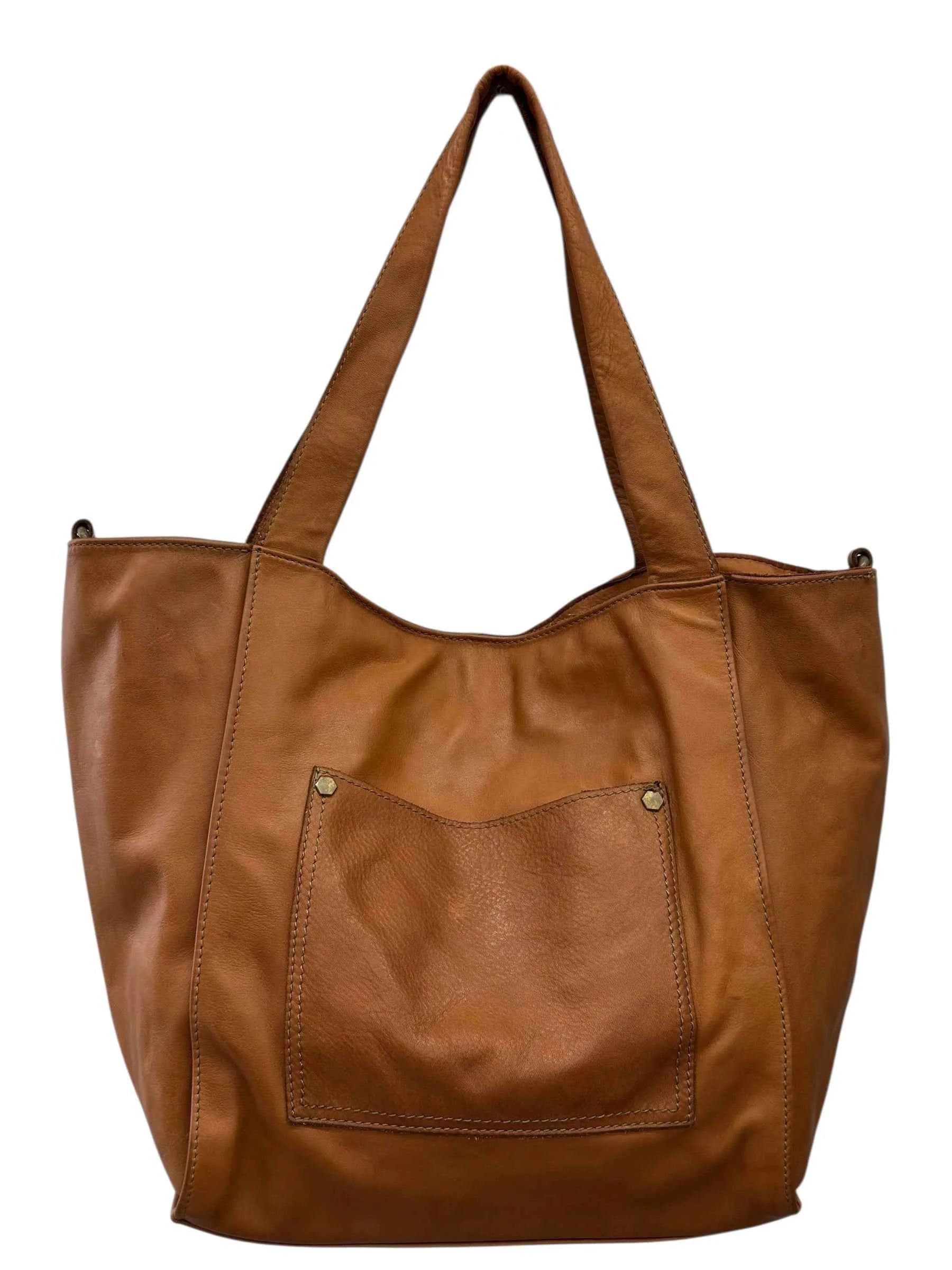 BZNA Bag B0242 Cognac Italy Designer Handtasche Schultertasche Tasche Leder Shopper