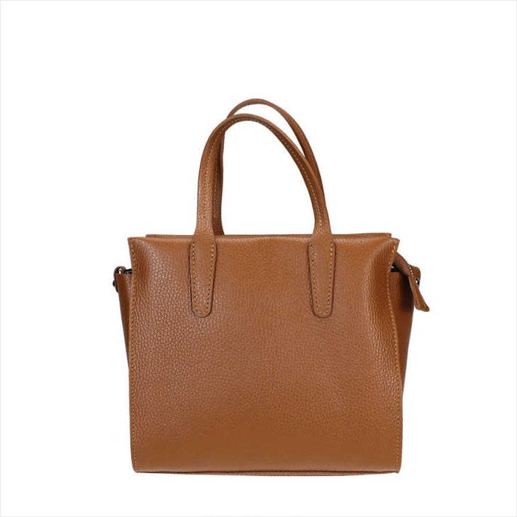 BZNA Bag Dara Cognac Leder Italy Damen Handtasche Schultertasche Tasche