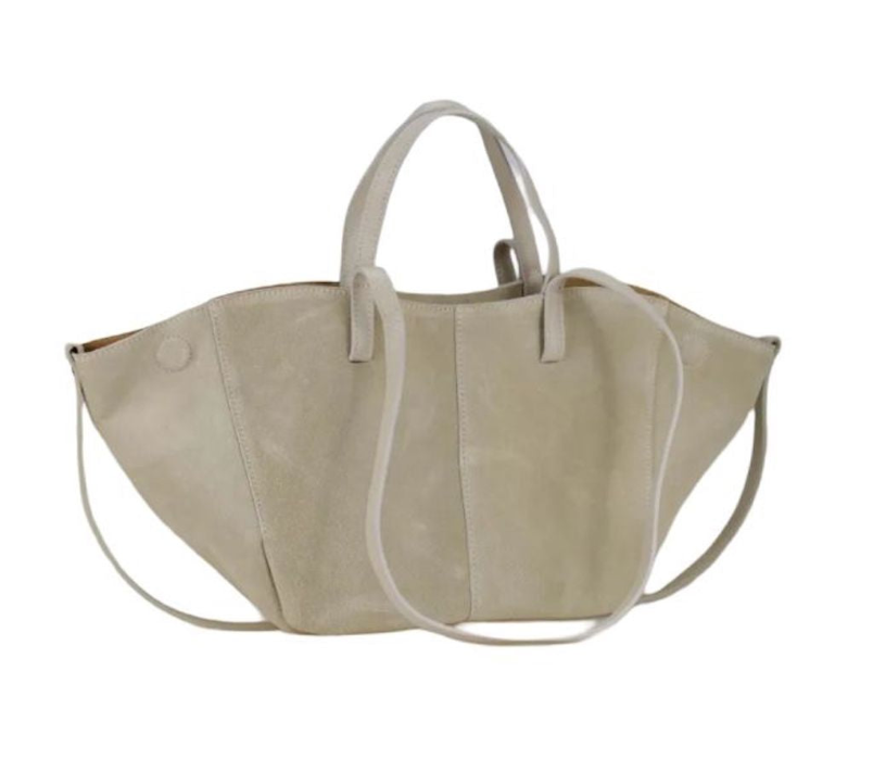BZNA Bag Fonda Beige Wildleder Italy Damen Shopper Handtasche Schultertasche Tasche