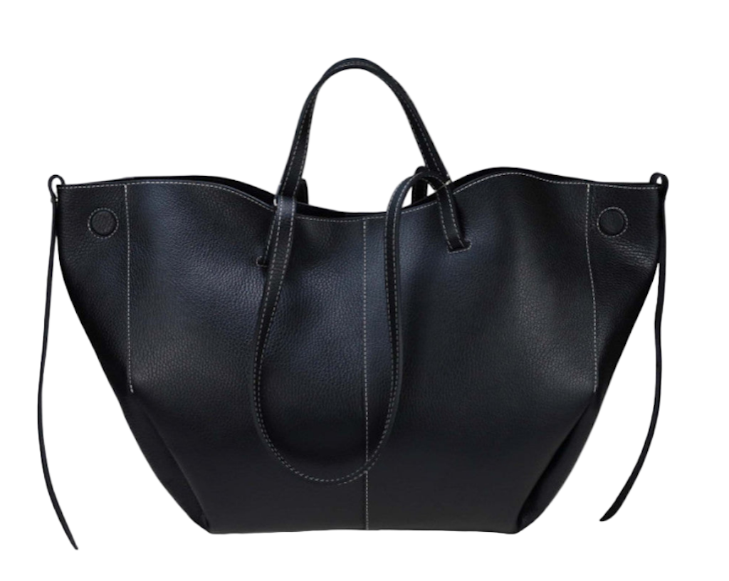 BZNA Bag Funny Schwarz Leder Italy Damen Shopper Handtasche Schultertasche Tasche