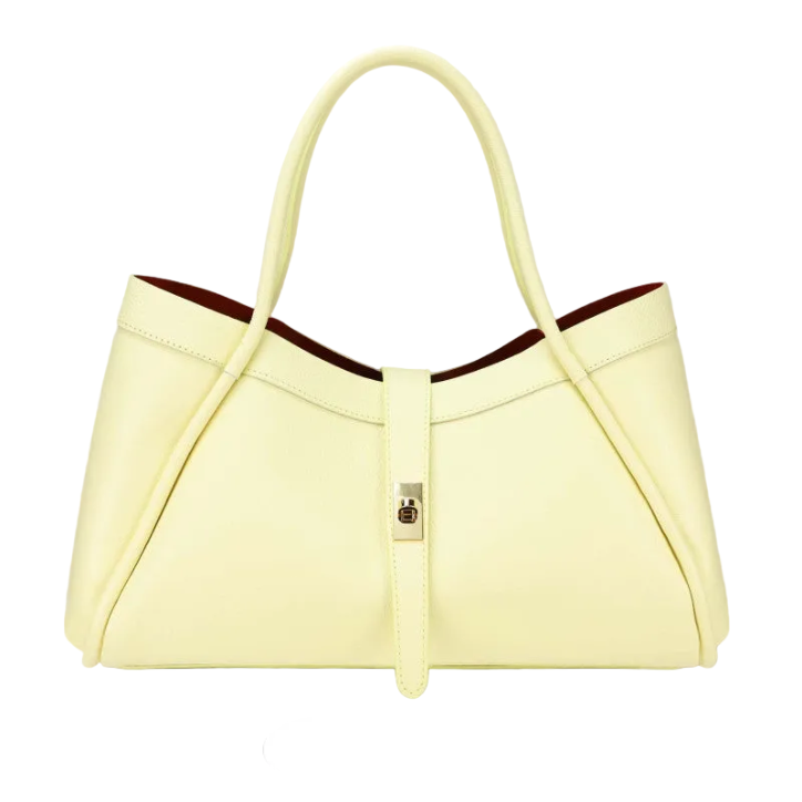 BZNA Bag Funny Gelb Leder Italy Damen Handtasche Schultertasche Tasche