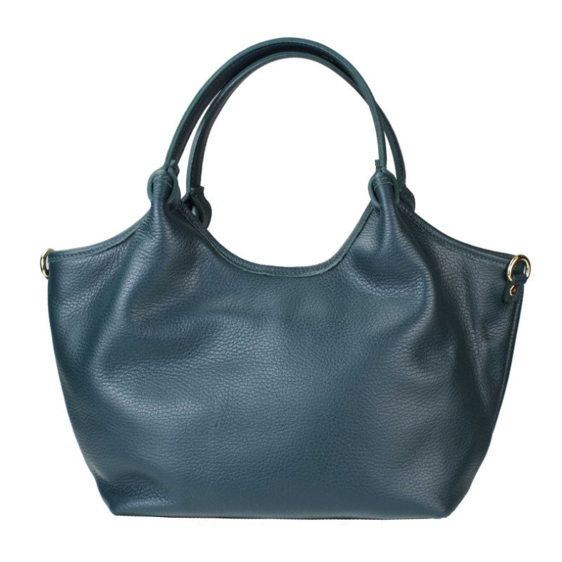 BZNA Bag Mette Petrol Leder Italy Damen Shopper Handtasche Schultertasche Tasche