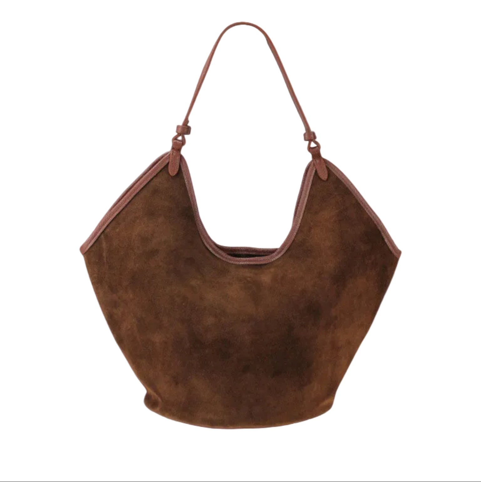 BZNA Bag Tanjia Marrone Wildleder Italy Damen Handtasche Schultertasche Tasche BZNA6033