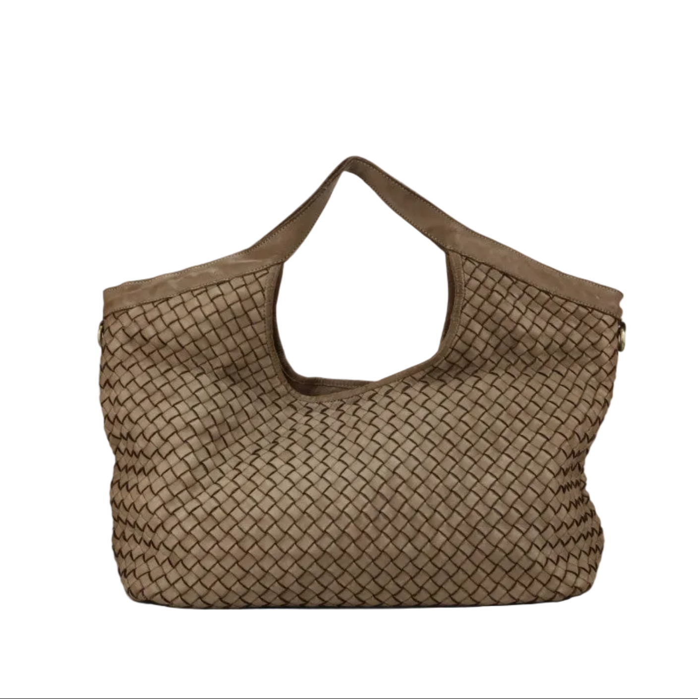 BZNA Bag BL342 Taupe Italy Designer Handtasche Schultertasche Tasche Leder Shopper - B Z N A
