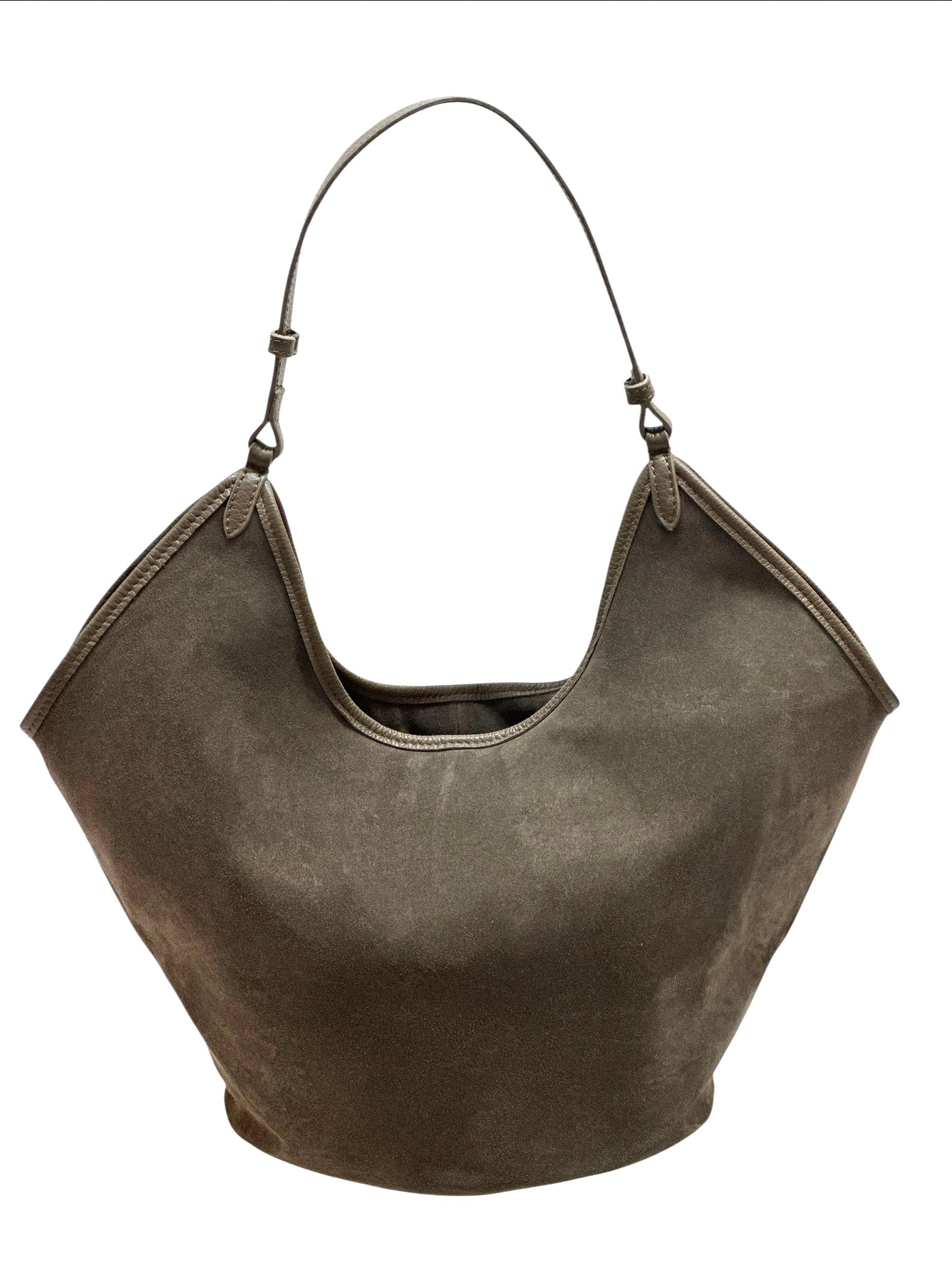 BZNA Bag  Tanjia Taupe Wildleder Italy Damen Handtasche Schultertasche Tasche BZNA6033 - B Z N A