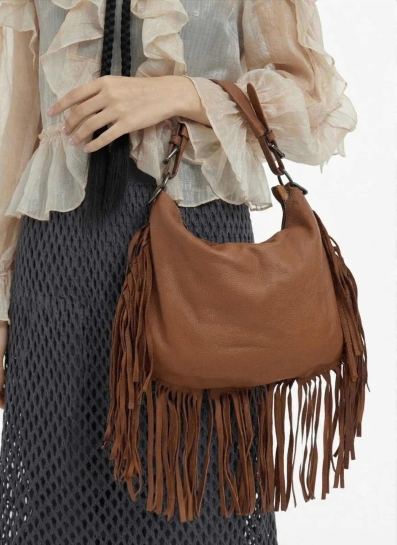 BZNA Bag B0367 Cognac Italy Designer Damen Handtasche Ledertasche Schultertasche Tasche Leder Shopper Neu