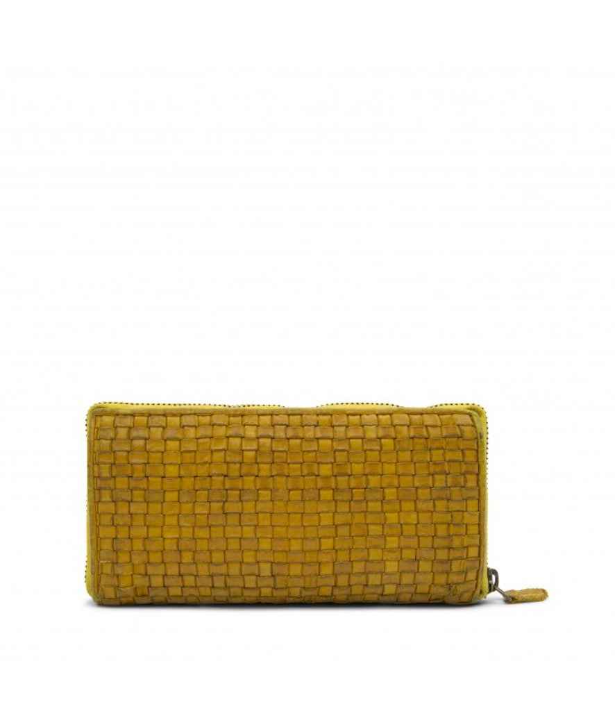 BZNA Berlin Daisy Gelb Wallet Leather Leder Portemonnaie Geldbörse Clutch