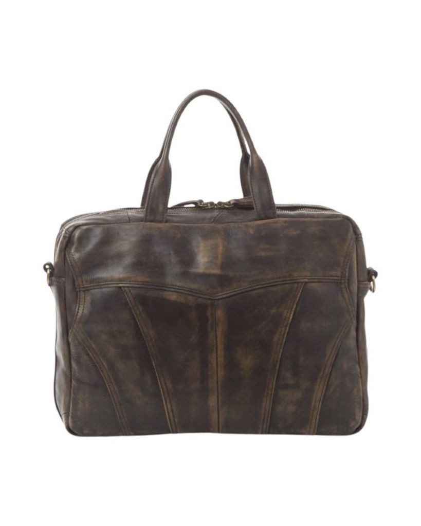 BZNA Bag Lio Braun Business Aktentasche Designer Ledertasche Schultertasche Unisex