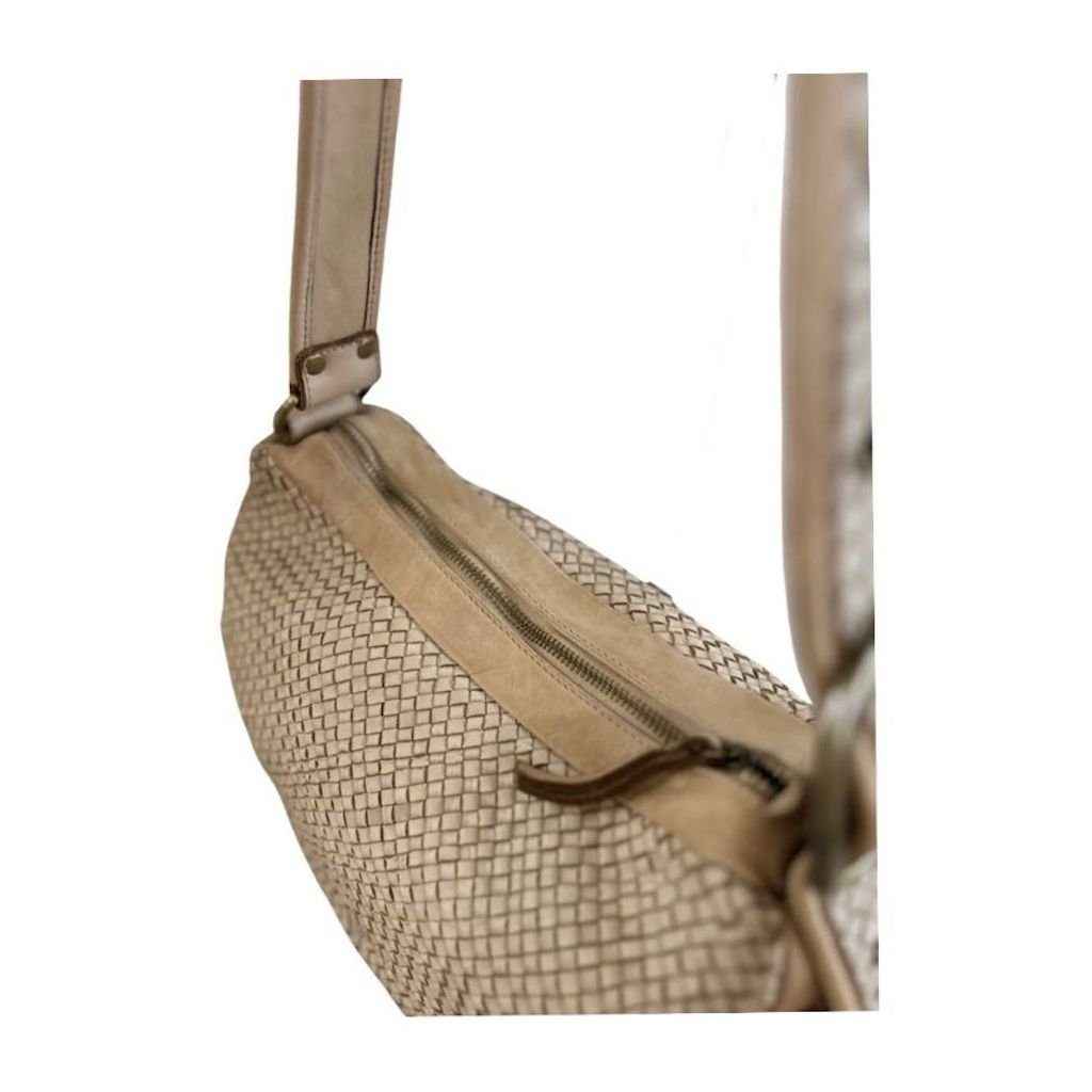 BZNA Schultertasche Bella Medium Gelb Italy Designer Ledertasche Umhängetasche