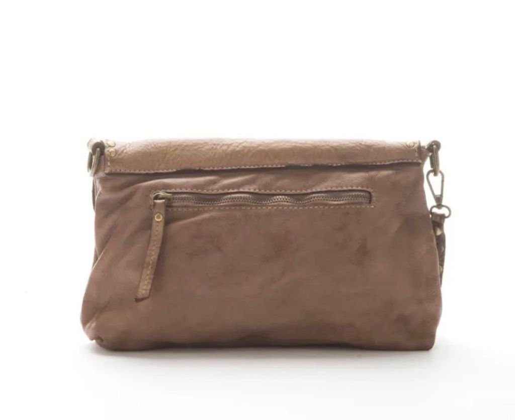BZNA Bag Doria Beige Clutch Italy Designer Damen Umhängetasche Schultertasche Neu