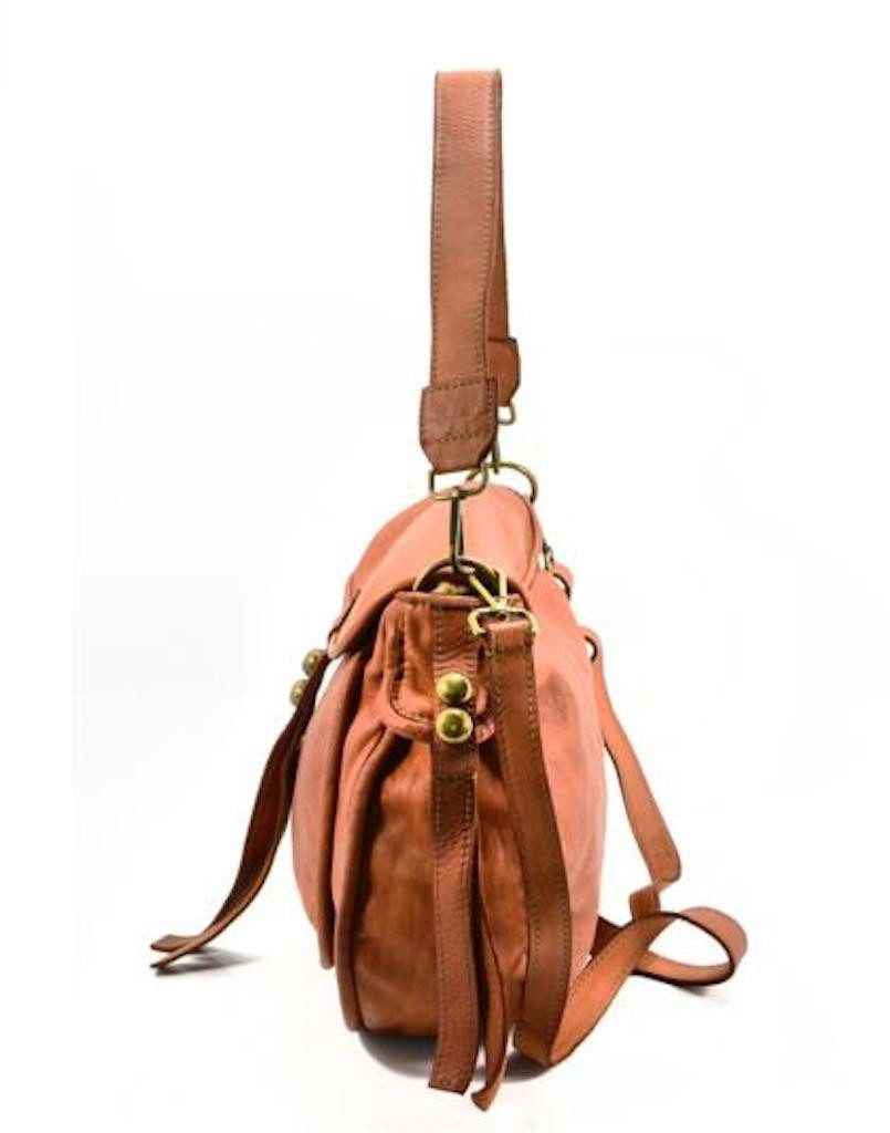 BZNA Bag Kiara cognac italy Designer Leder Schulter Ledertasche Umhänge Tasche