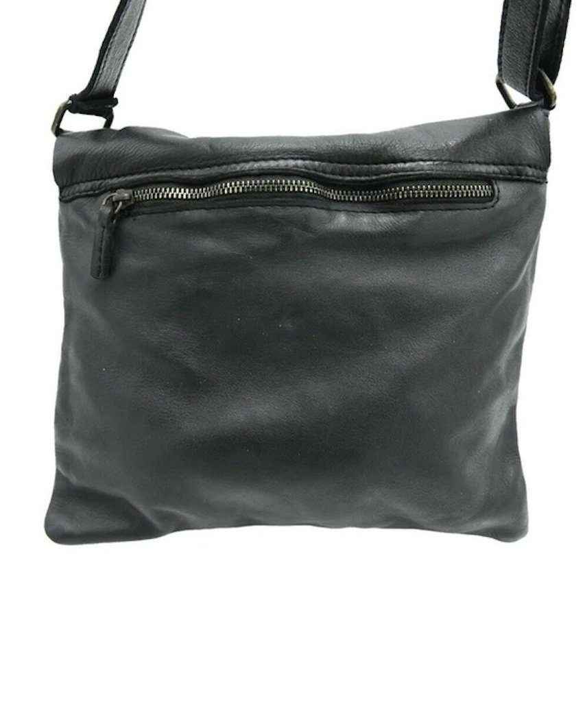 BZNA Bag Pina Schwarz Italy Designer Messenger Damen Handtasche Schultertasche