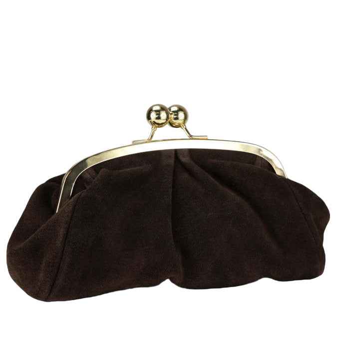 BZNA Bag Merle Moro Wildleder Leder Italy Damen Clutch Handtasche Schultertasche