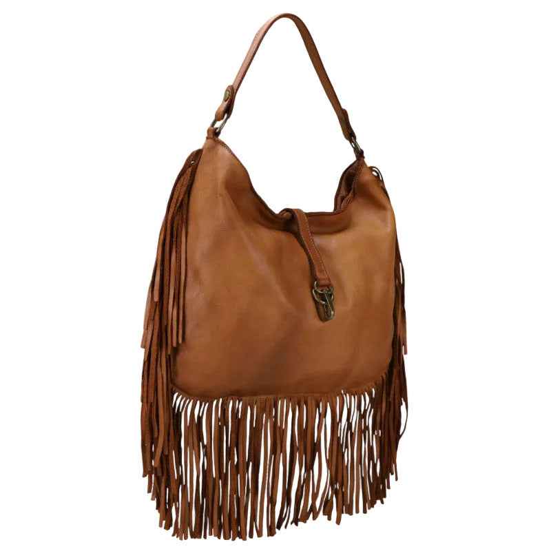 BZNA Bag Napoli cognac Italy Designer Damen Handtasche Ledertasche Schultertasche Tasche Leder Shopper Neu