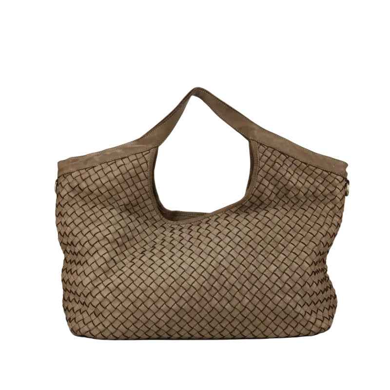 BZNA Bag BL342 Taupe Italy Designer Handtasche Schultertasche Tasche Leder Shopper