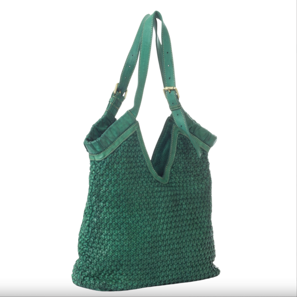 BZNA Bag Bella Verde Forest Italy Designer Handtasche Schultertasche Tasche Leder Neu - B Z N A