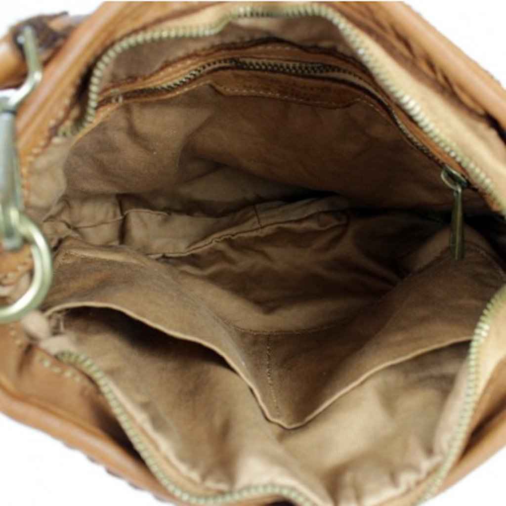 BZNA Bag Alesa Pink Italy Designer Beutel Umhängetasche Damen Handtasche Leder