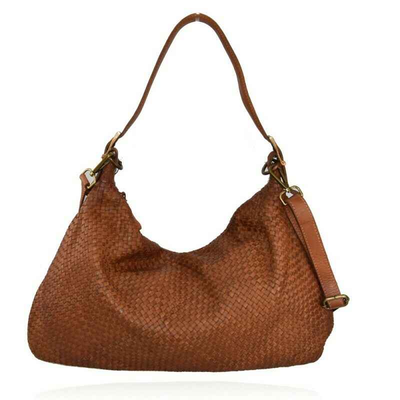 BZNA Bag Amelia Cognac Italy Designer Damen Handtasche Schultertasche Tasche