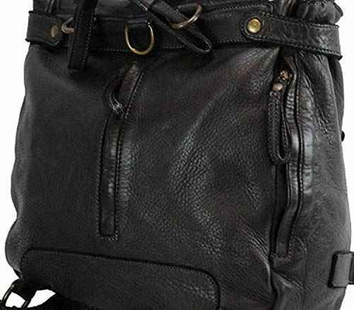 BZNA Bag Anna Grau Rucksack Laser Musterung an der Deckelklappe Backpacker