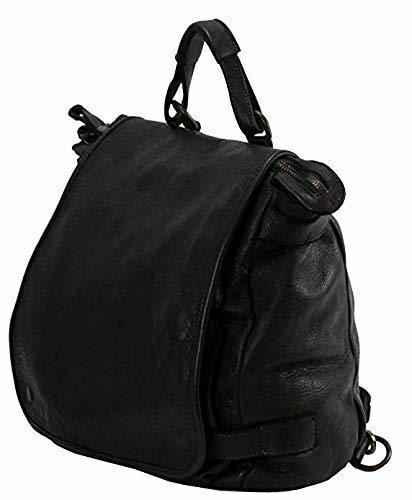 BZNA Bag Anna Grau Rucksack Laser Musterung an der Deckelklappe Backpacker