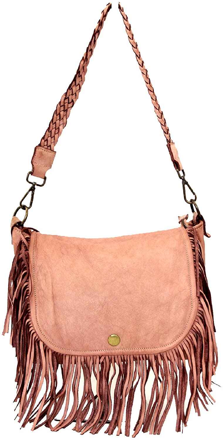 BZNA Bag Bari rosa Italy Designer Damen Handtasche Ledertasche Schultertasche Tasche Leder Shopper Neu