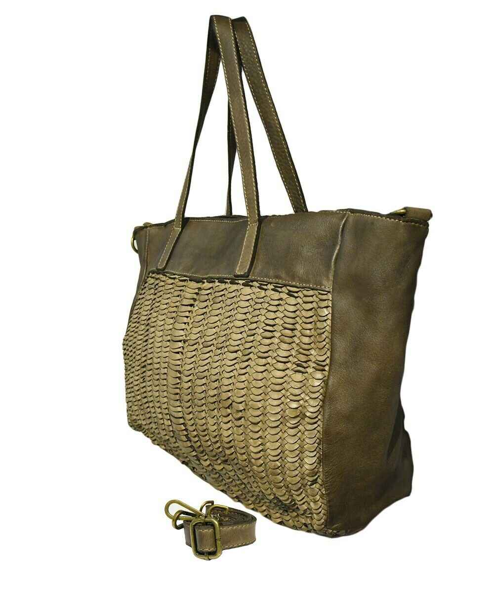 BZNA Bag Bluna Gelb Shopper Tasche Schultertasche Handtasche Designer Leder
