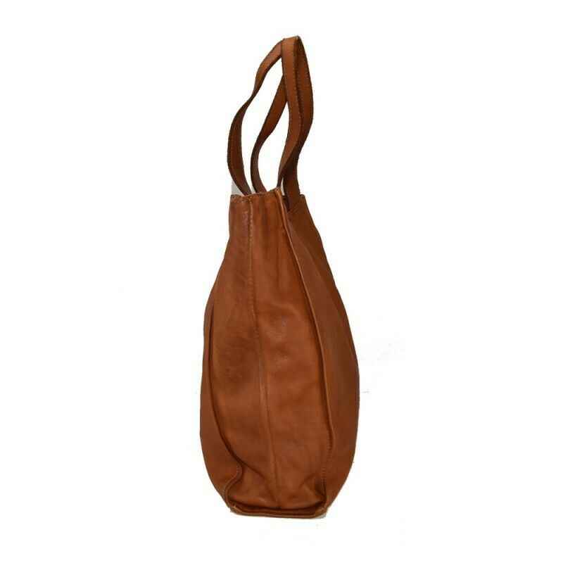 BZNA Bag Cassy Cognac Italy Designer Beutel Umhängetasche Damen Handtasche Leder