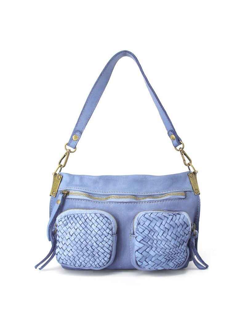 BZNA Bag Gesa Blau Umhängetasche Designer Clutch Ledertasche Schultertasche