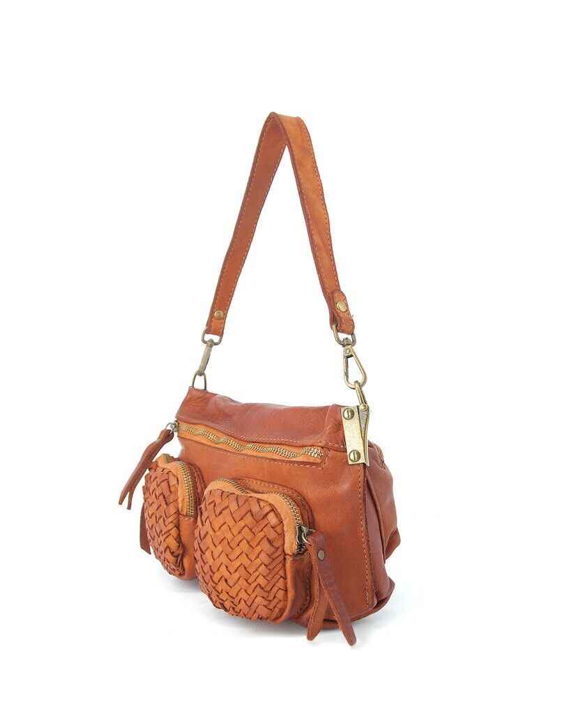 BZNA Bag Gesa Schwarz Umhängetasche Designer Clutch Ledertasche Schultertasche