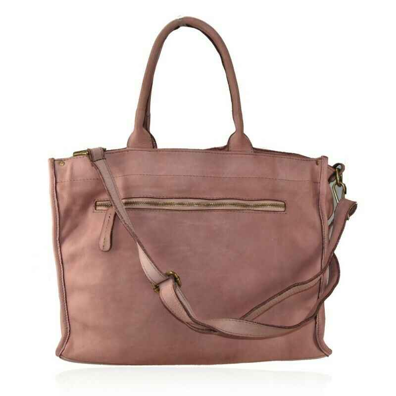BZNA Bag Gina Taupe vintage Italy Designer Damen Handtasche Ledertasche Leder