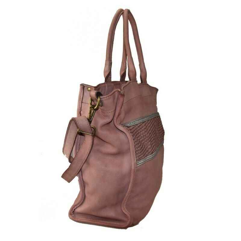 BZNA Bag Gina Taupe vintage Italy Designer Damen Handtasche Ledertasche Leder