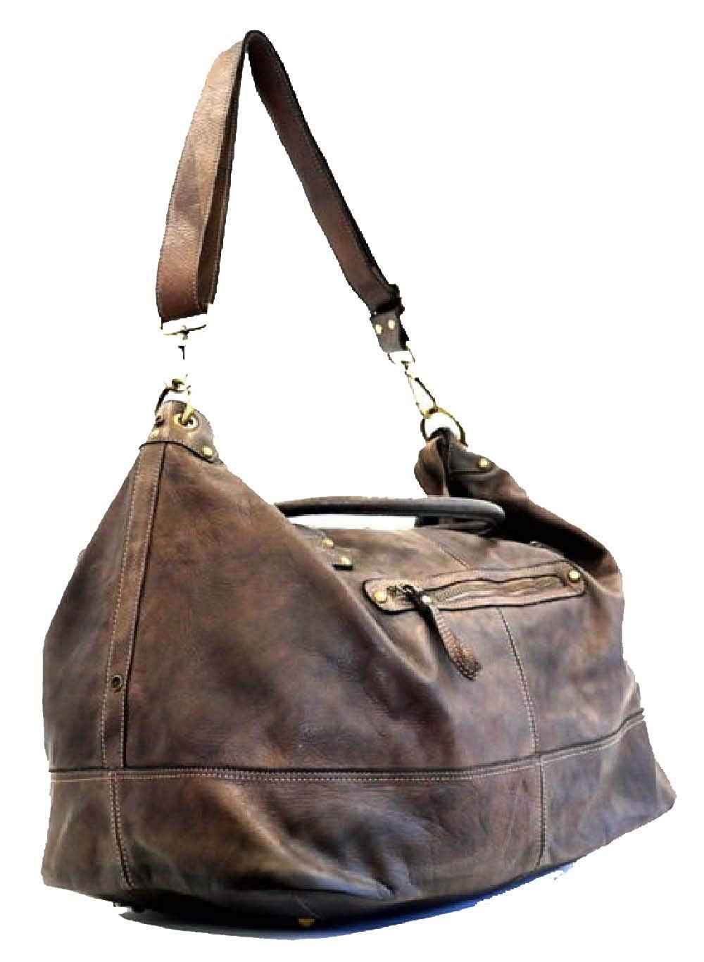 BZNA Bag Joe gelb Italy Designer Weekender Damen Reise Tasche Handtasche Schultertasche Leder Shopper Neu