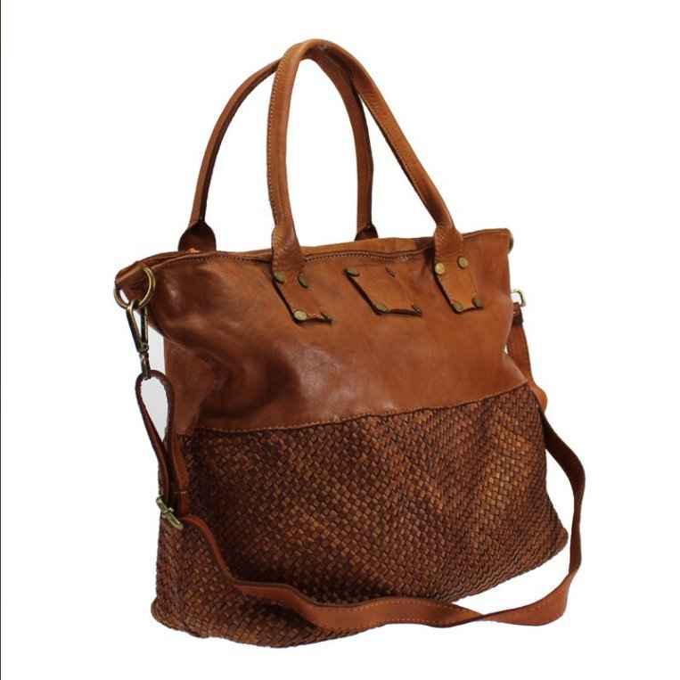 BZNA Bag Laura Grün Italy Vintage Schultertasche Designer Damen Handtasche