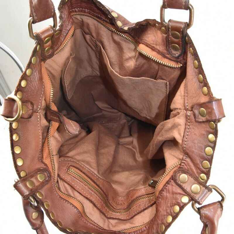 BZNA Bag Lea Schwarz Italy Designer Damen Handtasche Schultertasche