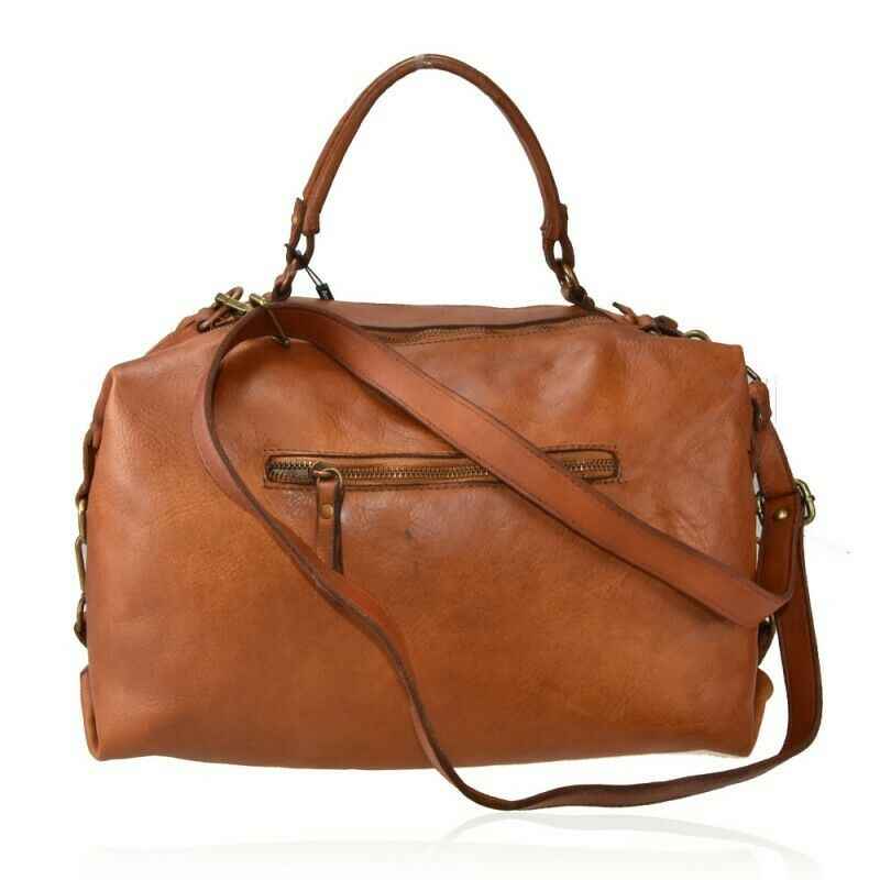 BZNA Bag Lia Beige Italy Designer Messenger Damen Handtasche Schultertasche
