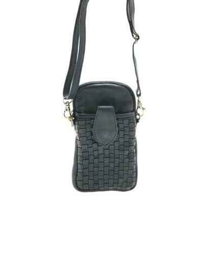 BZNA Bag Lilja  Black Designer mobile Handytasche Ledertasche Umhängetasche