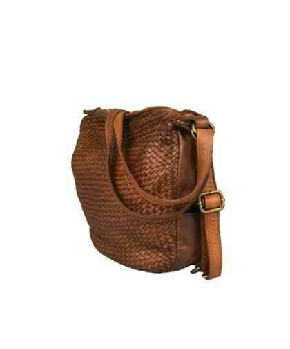 BZNA Bag Lizz Cognac Backpacker Designer Rucksack Damenhandtasche Schultertasche
