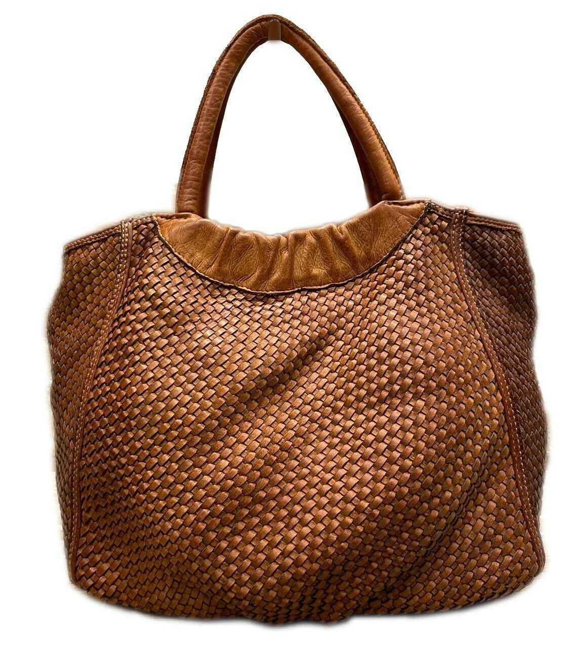BZNA Bag Madita Cognac Italy Designer Damen Handtasche Schultertasche Tasche