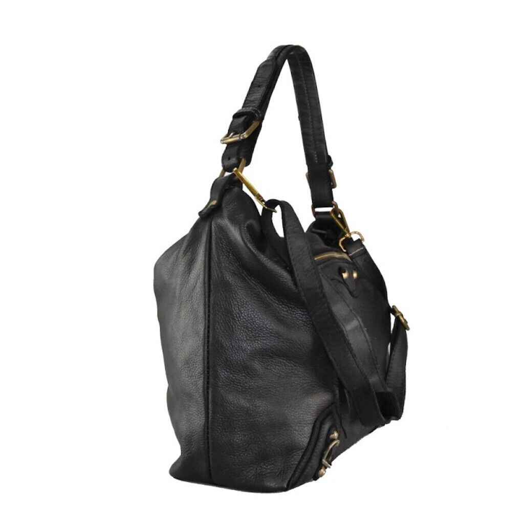 BZNA Bag Mania Braun Italy Designer Damen Handtasche Schultertasche Tasche
