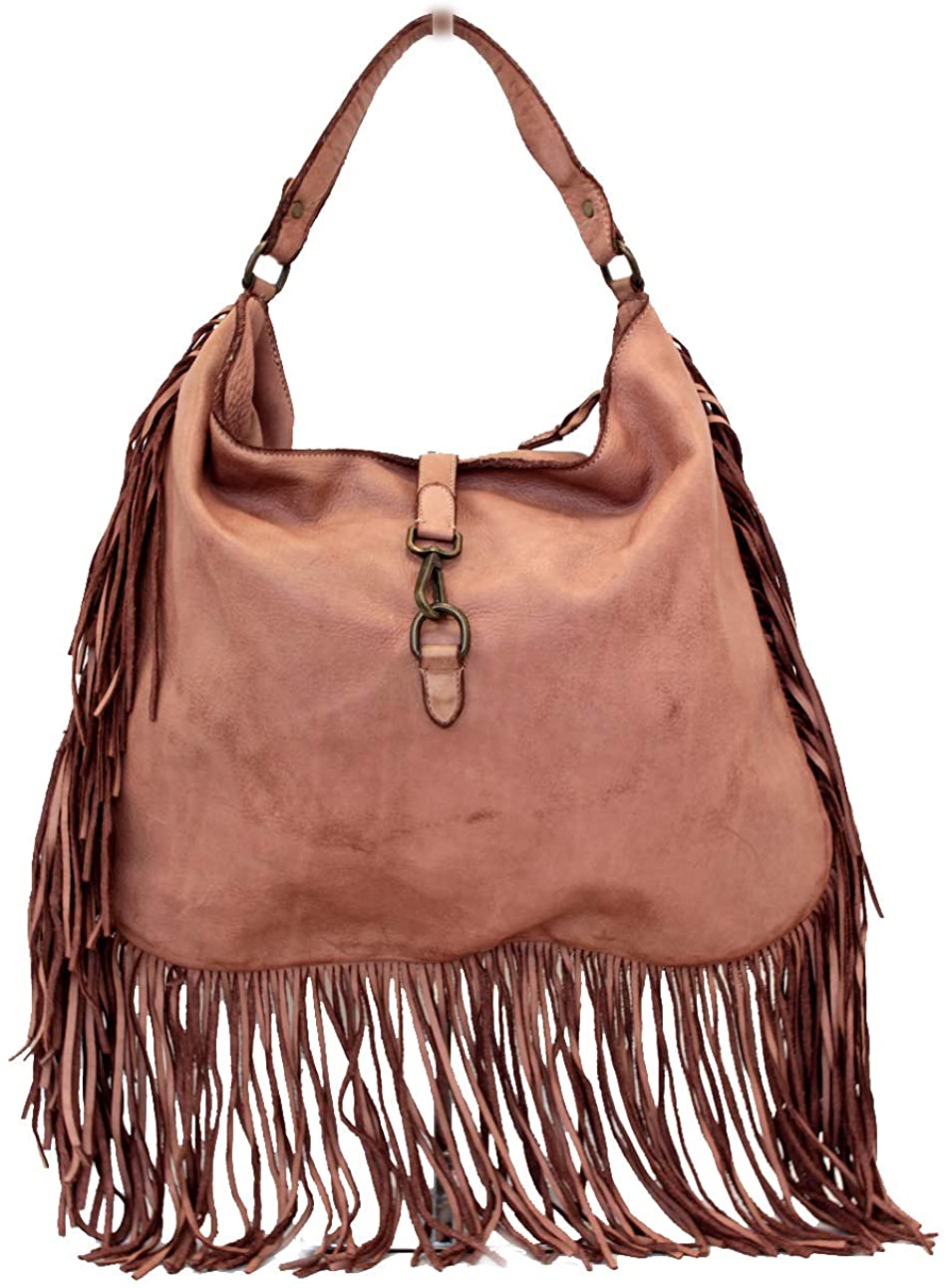 BZNA Bag Napoli Rosa Italy Designer Damen Handtasche Ledertasche Schultertasche Tasche Leder Shopper Neu - B Z N A
