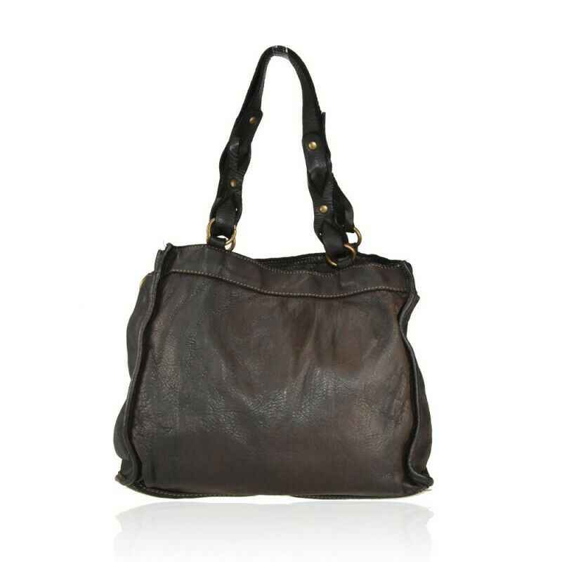 BZNA Bag Paris Cognac Italy Designer Beutel Umhängetasche Damen Handtasche Leder