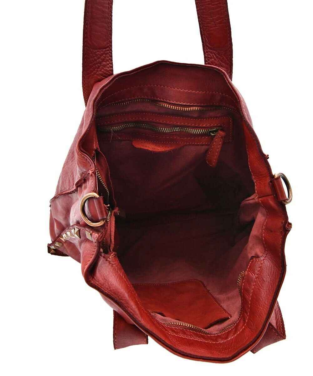 BZNA Bag Pluto Rosa Italy Designer Umhängetasche Damen Handtasche Leder