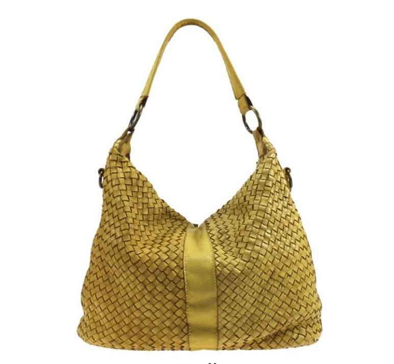 BZNA Bag Reneka Gelb Italy Designer Shopper Handtasche Schultertasche Tasche