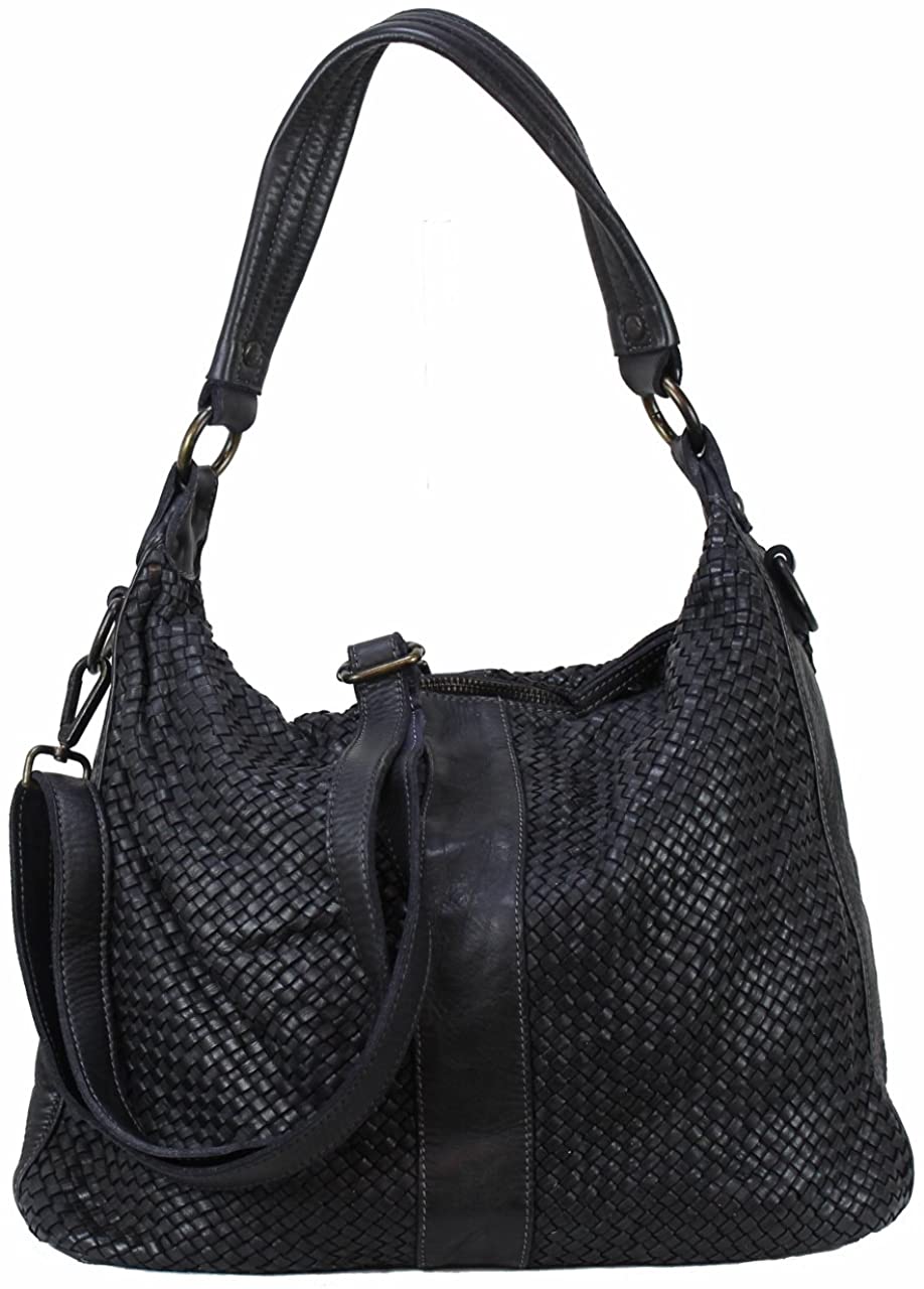 BZNA Bag Reneka Schwarz Italy Designer Shopper Handtasche Schultertasche Leder Neu - B Z N A