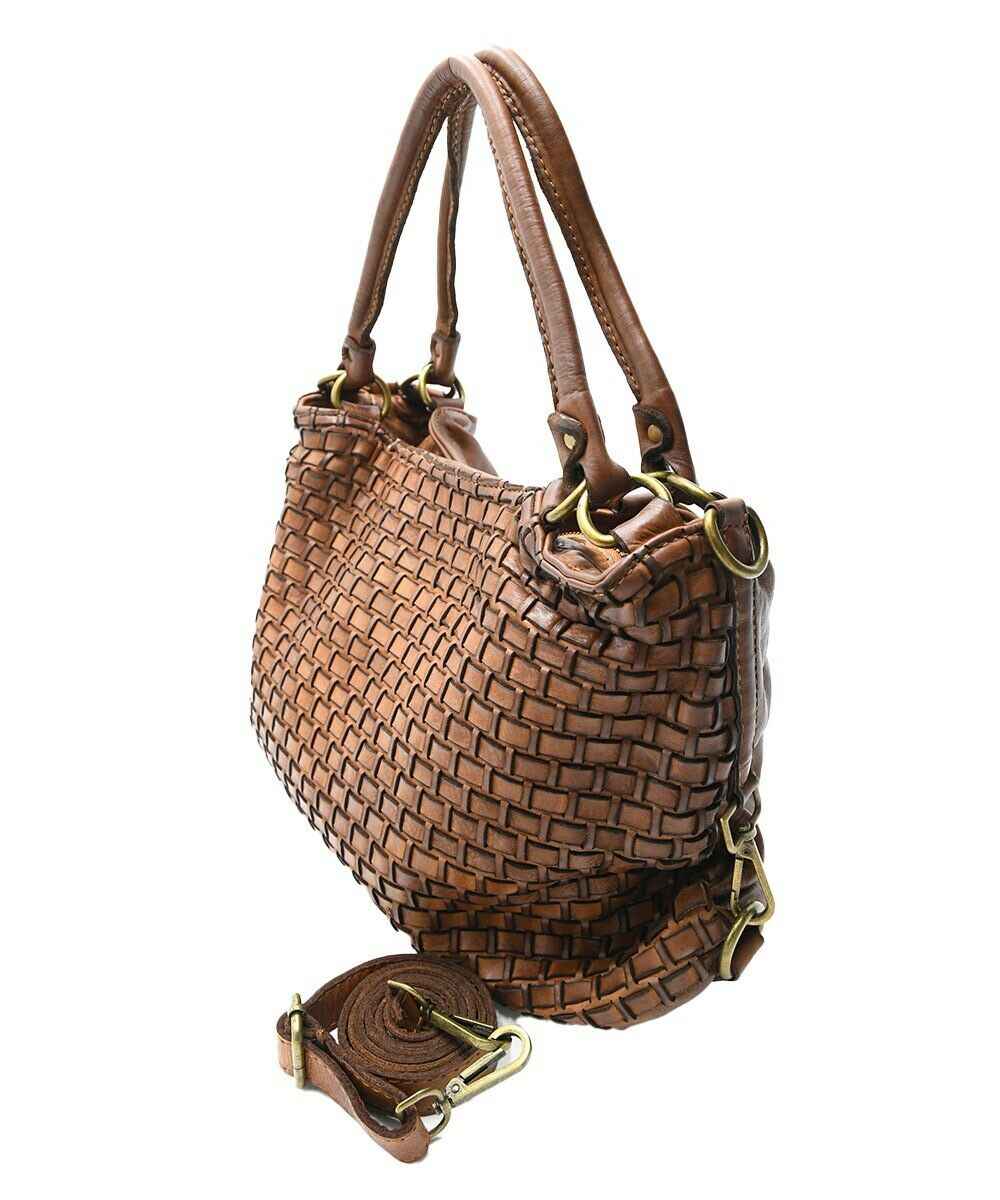 BZNA Bag Riana Gelb Italy Designer Damen Handtasche Schultertasche Tasche