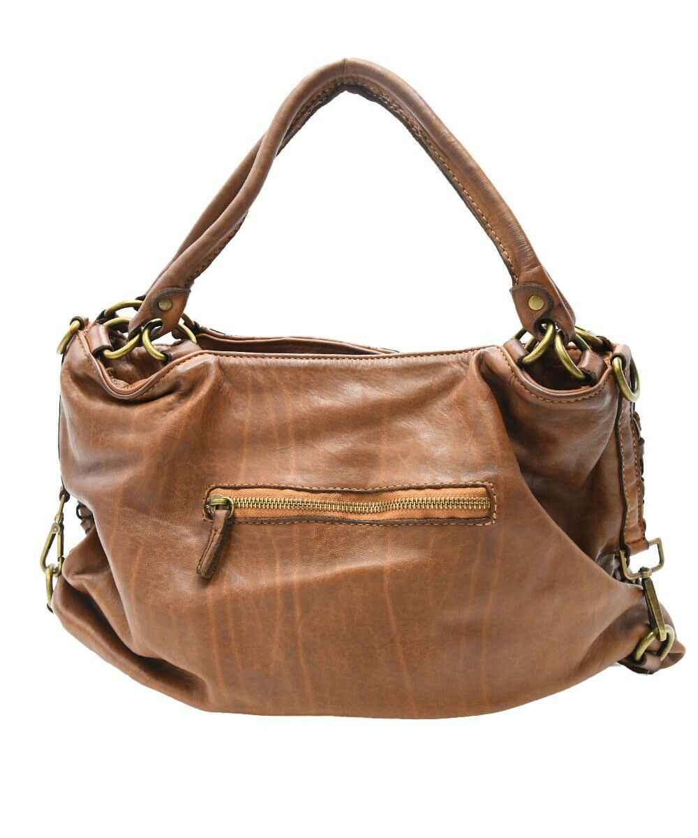 BZNA Bag Riana Gelb Italy Designer Damen Handtasche Schultertasche Tasche