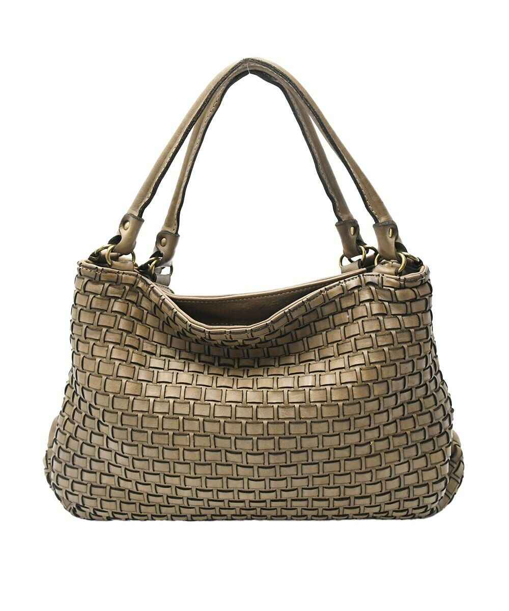 BZNA Bag Riana Taupe Italy Designer Damen Handtasche Schultertasche Tasche