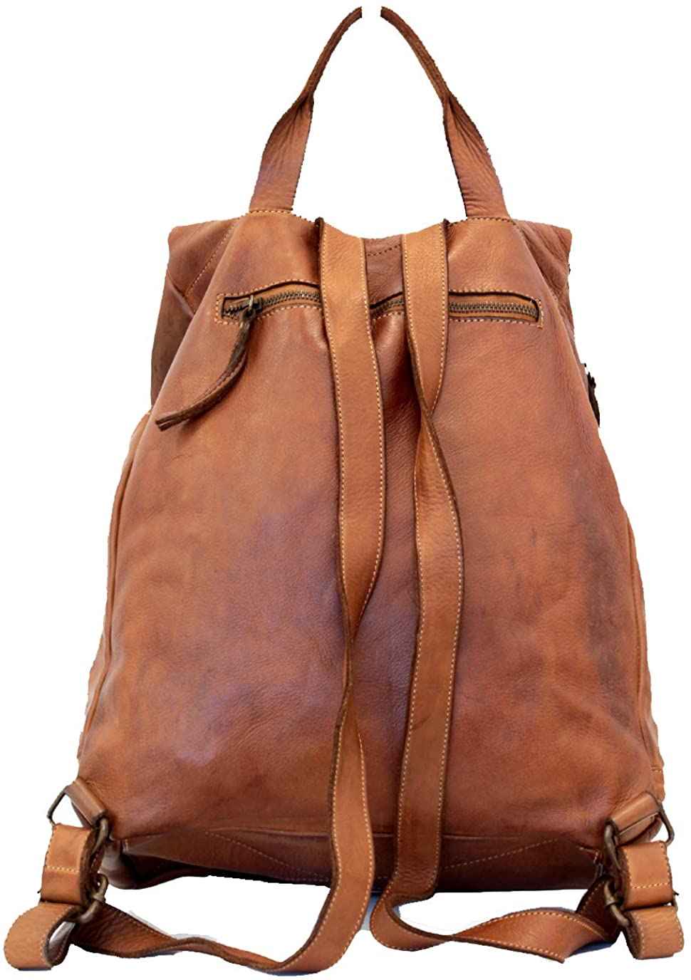 BZNA Bag Rinalto bordeaux Italy Rucksack Backpacker Designer Tasche Handtasche Schultertasche Leder Damen Neu