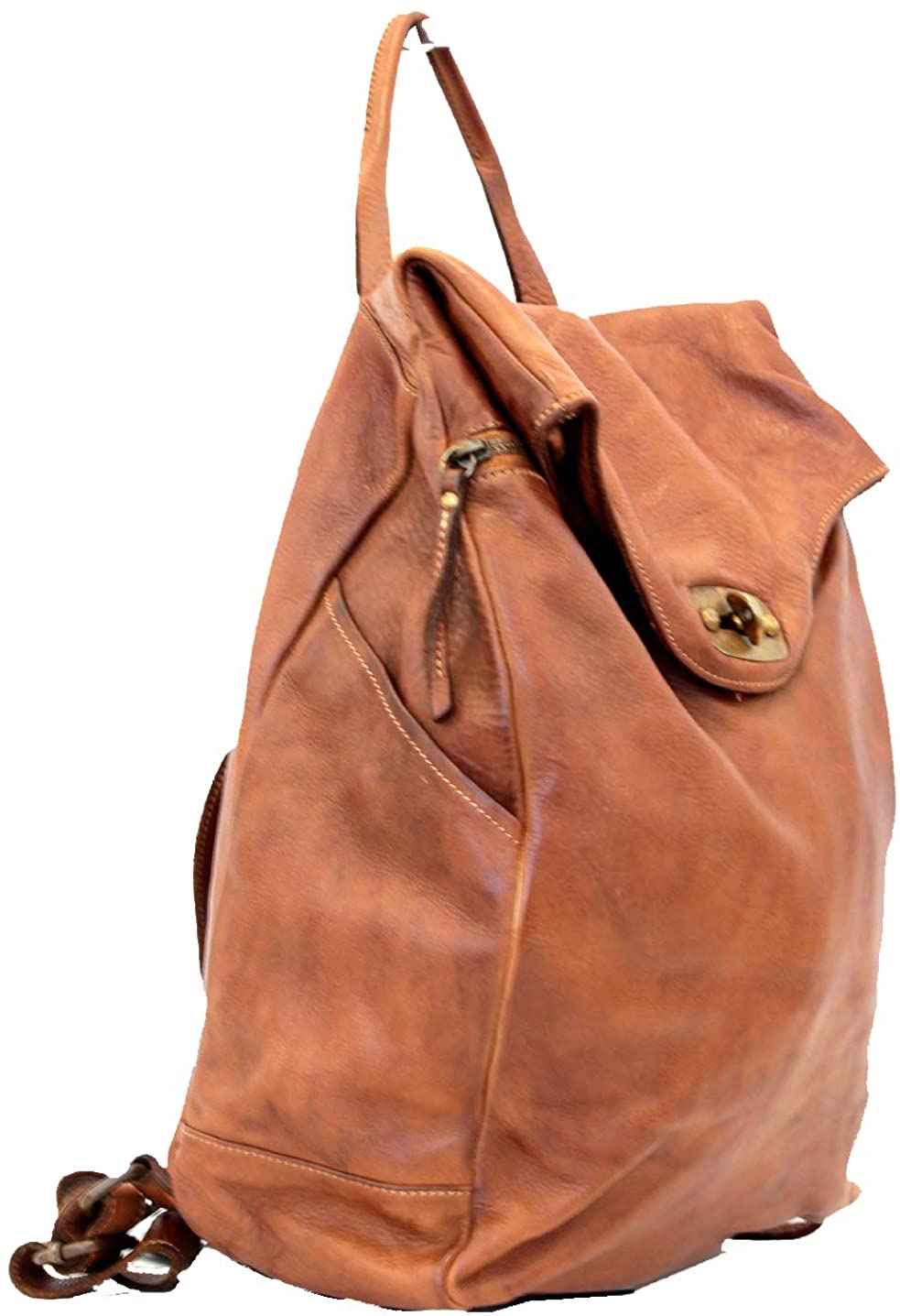 BZNA Bag Rinalto bordeaux Italy Rucksack Backpacker Designer Tasche Handtasche Schultertasche Leder Damen Neu